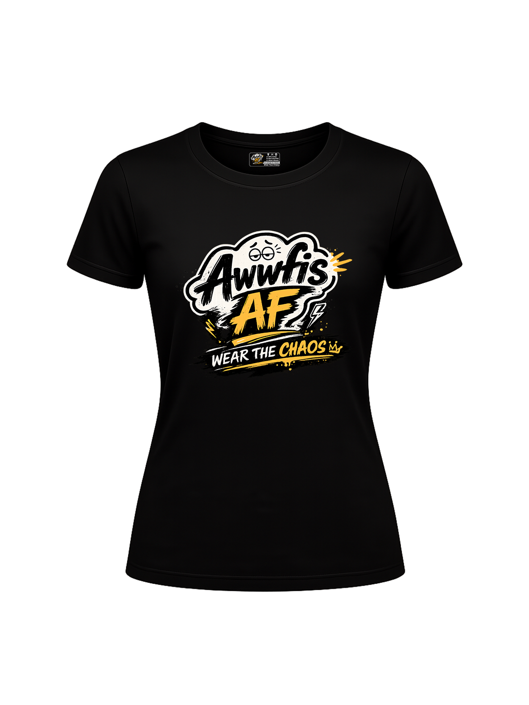 Black AwwFis AF t-shirt