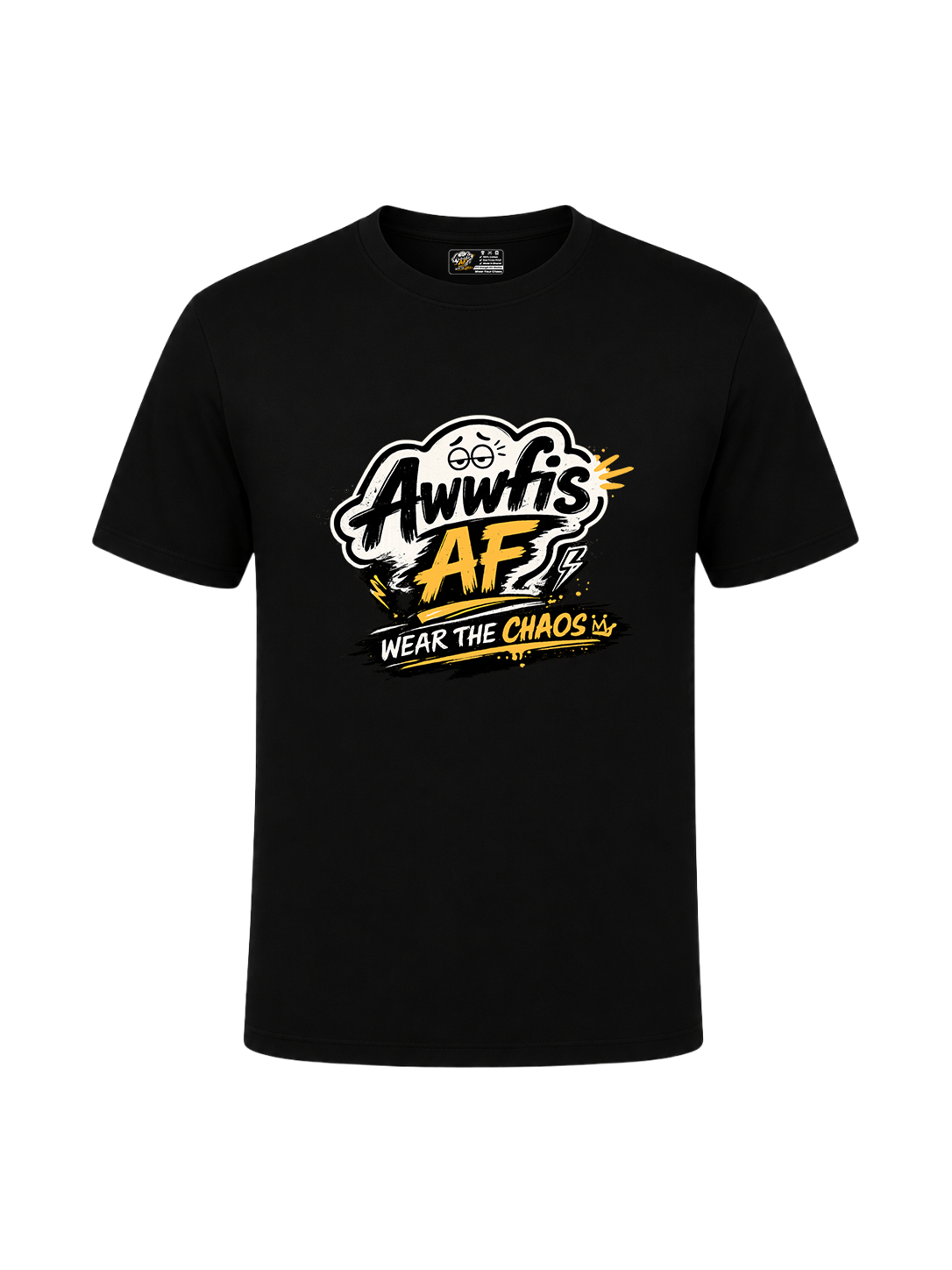 Black AwwFis AF t-shirt