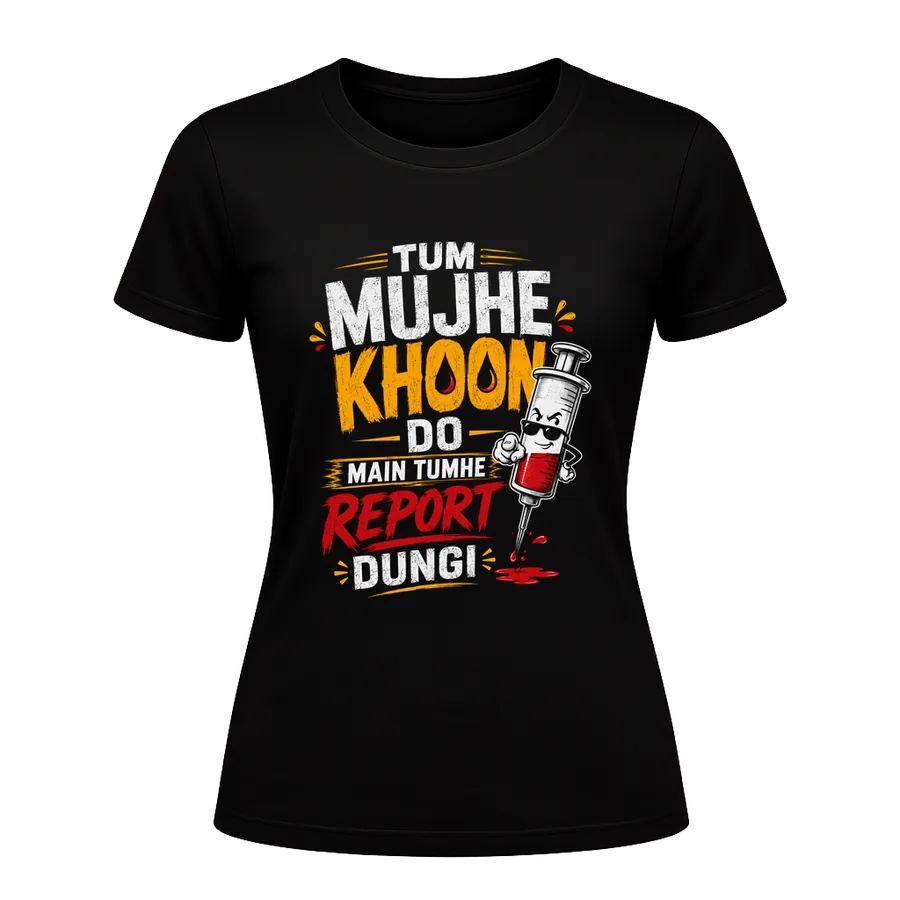 Khoon Do, Report Dungi printed on a t-shirt