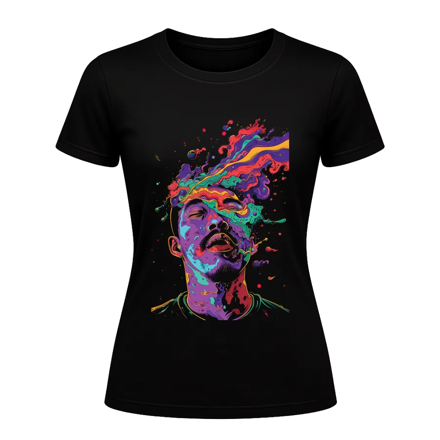 Mind Blown printed on a t-shirt