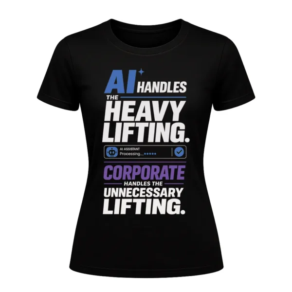 AI handles the heavy lifting. Corporate handles the unnecessary lifting