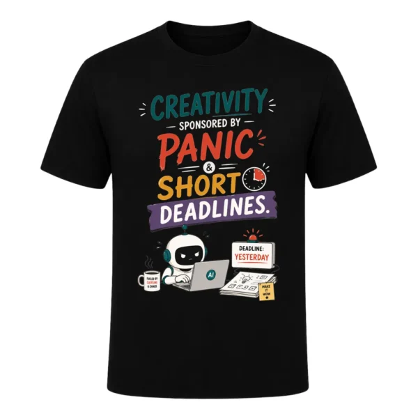Creativity sponsored by panic and short deadlines