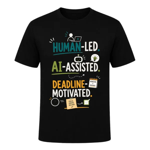 Human-Led. AI-Assisted. Deadline-Motivated