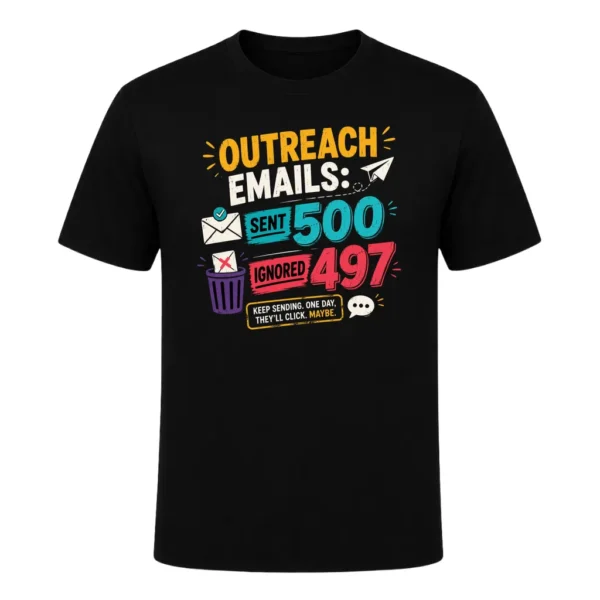 Outreach emails sent 500, ignored 497