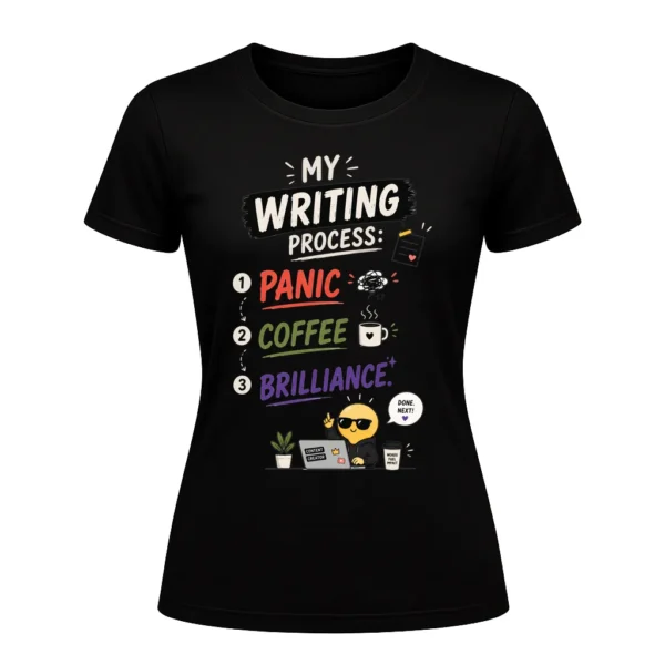 My writing process panic, coffee, brilliance