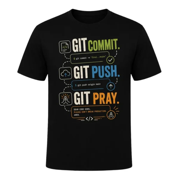 Git commit. Git push. Git pray.