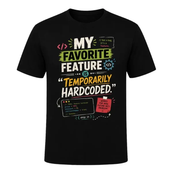 My favorite feature is 'temporarily hardcoded.'