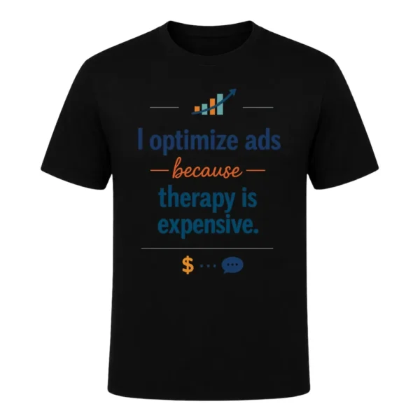 I optimize ads because therapy is expensive.