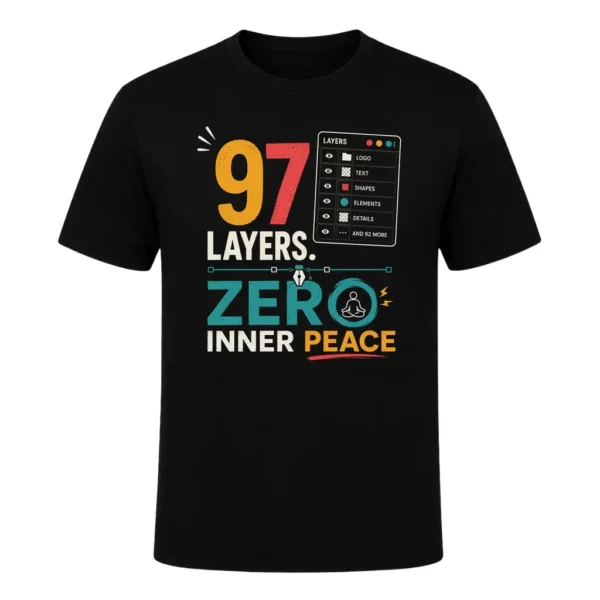 97 LAYERS. ZERO INNER PEACE