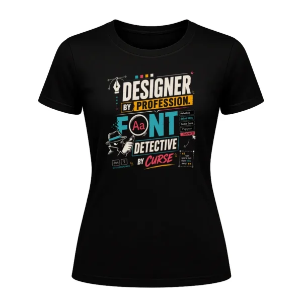 DESIGNER BY PROFESSION.FONT DETECTIVE BY CURSE