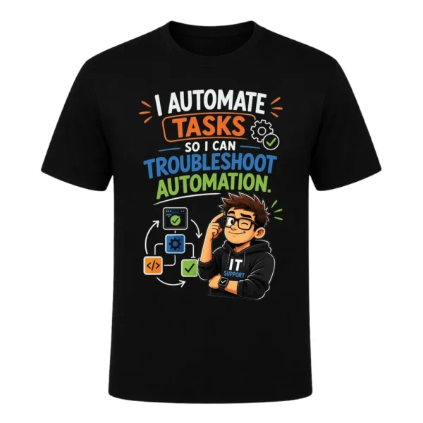 I automate tasks so I can troubleshoot automation