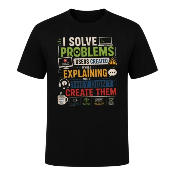 I solve problems users created while explaining why they didn't create them