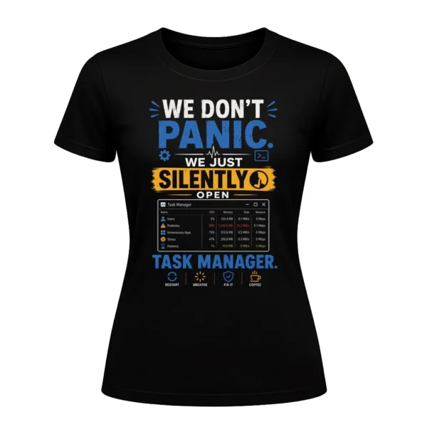 We don't panic. We just silently open Task Manager