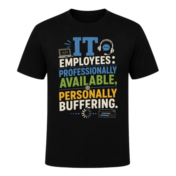 IT employees professionally available, personally buffering.