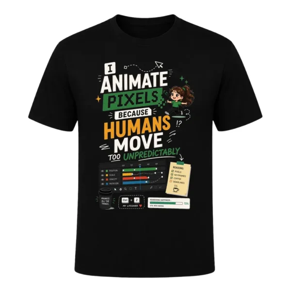 I animate pixels because humans move too unpredictably