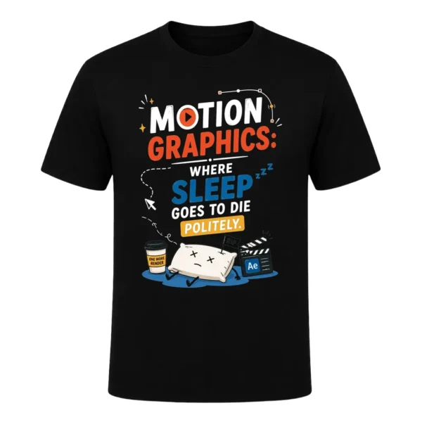 Motion graphics where sleep goes to die politely