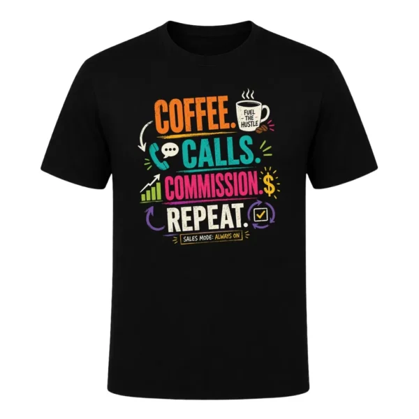 Coffee. Calls. Commission. Repeat.