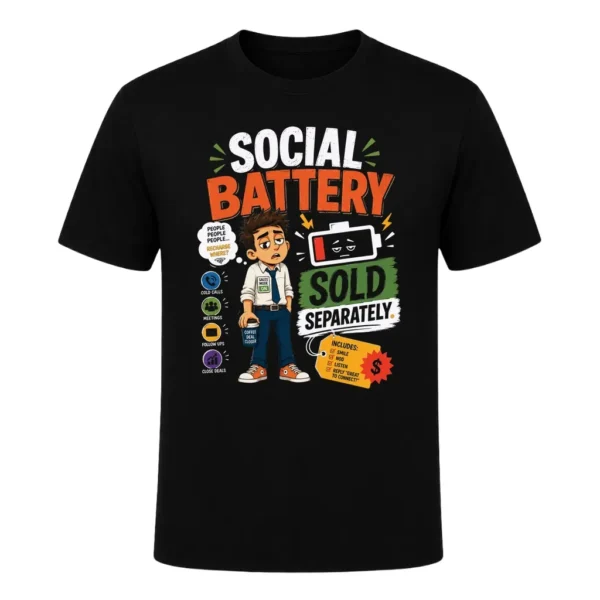 Social Battery Sold Separately.