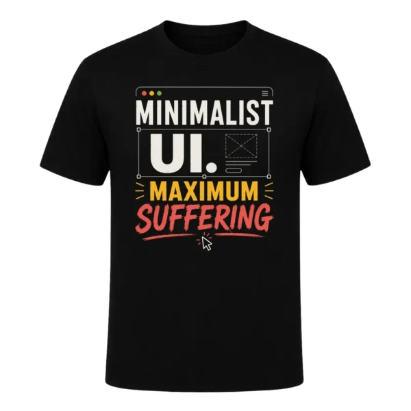 Minimalist UI. Maximum suffering