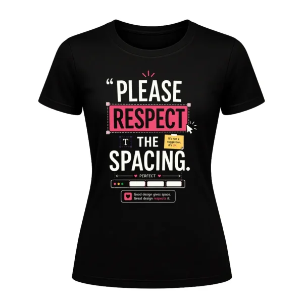 Please respect the spacing