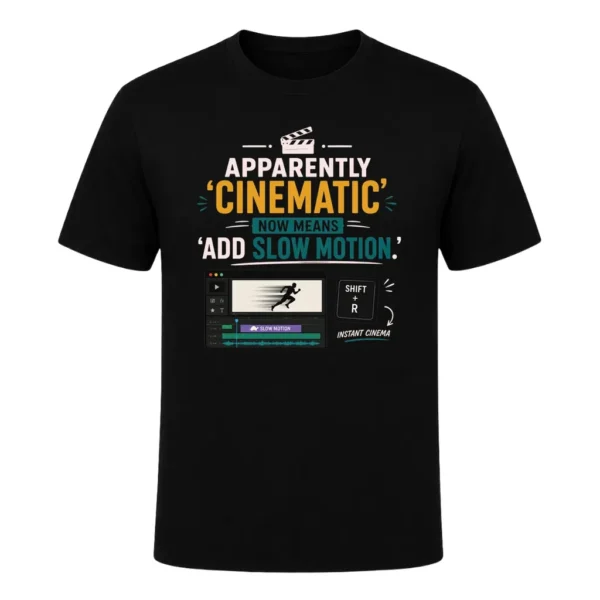 Apparently 'cinematic' now means 'add slow motion.'
