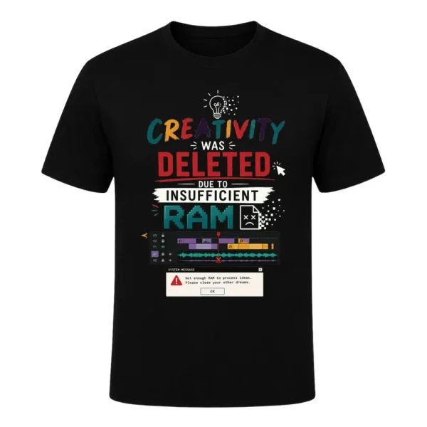 Creativity was deleted due to insufficient RAM