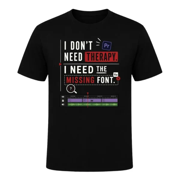 I don't need therapy. I need the missing font