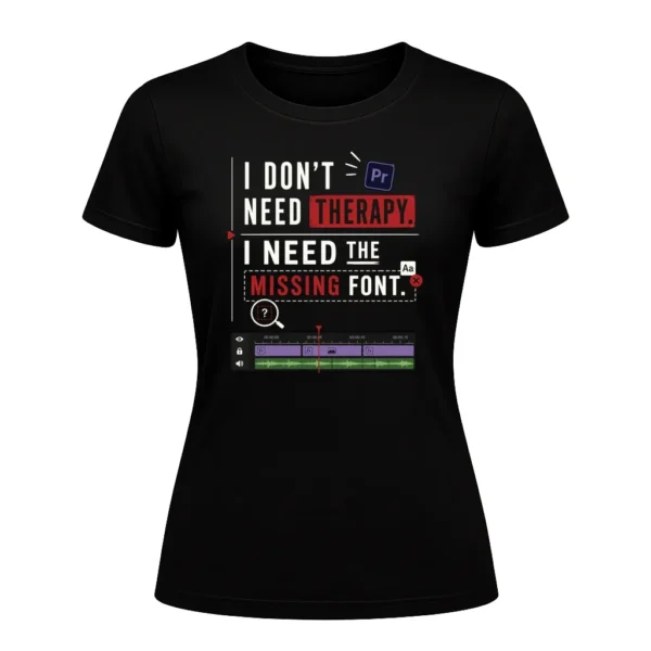 I don't need therapy. I need the missing font