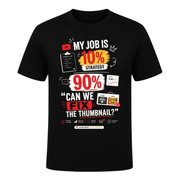 My job is 10% strategy, 90% Can we fix the thumbnail