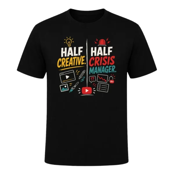 Half creative. Half crisis manager.